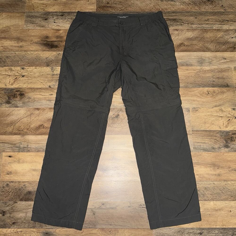 Columbia Convertible Pants Mens 36x30‎ Gray Cargo Shorts Ripstop Omni Shade